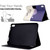 iPad mini 7 (2024) / mini 6 (2021) Electric Pressed TPU Smart Leather Tablet Case - Lazy Cat
