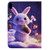 iPad mini 7 (2024) / mini 6 (2021) Electric Pressed TPU Smart Leather Tablet Case - Strawberry Bunny