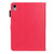 iPad mini 7 (2024) / mini 6 (2021) Embossed Butterfly Pattern Smart Leather Tablet Case - Rose Red