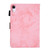 iPad mini 7 (2024) / mini 6 (2021) Fabric Contrast Color Smart Leather Tablet Case - Pink