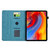 iPad mini 7 (2024) / mini 6 (2021) Flowers and Bird Embossed Smart Leather Tablet Case - Light Blue
