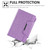 iPad mini 7 (2024) / mini 6 (2021) Hardware Buckle Smart Leather Tablet Case - Glitter Purple