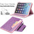 iPad mini 7 (2024) / mini 6 (2021) Hardware Buckle Smart Leather Tablet Case - Glitter Purple