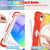iPad mini 7 (2024) / mini 6 (2021) Heavy Duty Silicone Hybrid PC Tablet Case with Holder & Shoulder Strap - Colorful Red