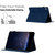iPad mini 7 (2024) / mini 6 (2021) Honeycomb Embossed Leather Smart Tablet Case - Blue