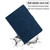 iPad mini 7 (2024) / mini 6 (2021) Honeycomb Embossed Leather Smart Tablet Case - Blue