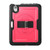 iPad mini 7 (2024) / mini 6 (2021) Honeycomb Hand Grip Turntable Stand Tablet Case - Rose Red