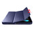 iPad mini 7 (2024) / mini 6 (2021) Honeycomb TPU Leather Tablet Case with 3-Folding Holder - Dark Blue