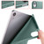 iPad mini 7 (2024) / mini 6 (2021) Honeycomb TPU Leather Tablet Case with 3-Folding Holder - Pine Green