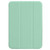iPad mini 7 (2024) / mini 6 (2021) Horizontal Flip Ultra-thin Double-sided Clip Non-buckle Magnetic PU Tablet Case With Three-folding Holder & Sleep / Wake-up Function - Mint Green