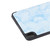 iPad mini 7 (2024) / mini 6 (2021) Marble Texture Smart Leather Tablet Case with 3-Folding Holder & Pen Slot - Blue