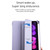 iPad mini 7 (2024) / mini 6 (2021) Mutural Pinyue Series Horizontal Flip Tablet Case with Holder & Pen Slot & Sleep / Wake-up Function - Mint Green