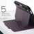 iPad mini 7 (2024) / mini 6 (2021) Notebook Magnetic Leather Tablet Case - Purple
