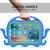 iPad mini 7 (2024) / mini 6 (2021) Octopus Style EVA Hybrid PC Tablet Case with Strap - Blue