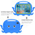 iPad mini 7 (2024) / mini 6 (2021) Octopus Style EVA Hybrid PC Tablet Case with Strap - Blue