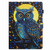 iPad mini 7 (2024) / mini 6 (2021) Painted Pattern Stitching Smart Leather Tablet Case - Moonlight Eagle