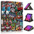 iPad mini 7 (2024) / mini 6 (2021) Painted Pattern Voltage Horizontal Flip PU Leather Tablet Case with Rotating Holder & Pen Slot & Sleep / Wake-up Function - Graffiti
