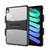 iPad mini 7 (2024) / mini 6 (2021) PC+TPU Transparent Holder Pen Slot Tablet Case - Black