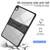 iPad mini 7 (2024) / mini 6 (2021) PC+TPU Transparent Holder Pen Slot Tablet Case - Black