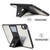 iPad mini 7 (2024) / mini 6 (2021) PC+TPU Transparent Holder Pen Slot Tablet Case - Black