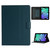 iPad mini 7 (2024) / mini 6 (2021) Pure Color Horizontal Flip Leather Tablet Case with Card Slots & Holder & Sleep / Wake-up Function - Dark Green