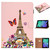 iPad mini 7 (2024) / mini 6 (2021) Pure Color Painting Horizontal Flip Leather Tablet Case with Card Slots & Holder & Lanyard & Sleep / Wake-up Function - Iron Tower