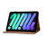 iPad mini 7 (2024) / mini 6 (2021) Pure Color Painting Horizontal Flip Leather Tablet Case with Card Slots & Holder & Lanyard & Sleep / Wake-up Function - Iron Tower