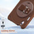 iPad mini 7 (2024) / mini 6 (2021) Rotation Holder Silicone Hybrid PC Tablet Case - Chocolate