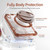 iPad mini 7 (2024) / mini 6 (2021) Rotation Ring Handle TPU Hybrid Clear PC Tablet Case - Chocolate
