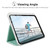 iPad mini 7 (2024) / mini 6 (2021) Shell Texture Dual-Fold Smart Leather Tablet Case - Navy Blue