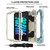 iPad mini 7 (2024) / mini 6 (2021) Shockproof PC + Silicone Combination Tablet Case with Holder & Hand Strap & Shoulder Strap - Ice Blue