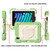 iPad mini 7 (2024) / mini 6 (2021) Shockproof PC + Silicone Combination Tablet Case with Holder & Hand Strap & Shoulder Strap - Matcha Green