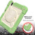 iPad mini 7 (2024) / mini 6 (2021) Shockproof PC + Silicone Combination Tablet Case with Holder & Hand Strap & Shoulder Strap - Matcha Green