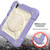 iPad mini 7 (2024) / mini 6 (2021) Shockproof PC + Silicone Combination Tablet Case with Holder & Hand Strap & Shoulder Strap - Purple