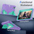 iPad mini 7 (2024) / mini 6 (2021) Silicone + PC Shockproof Protective Tablet Case - Purple Mint Green