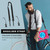 iPad mini 7 (2024) / mini 6 (2021) Silicone + PC Tablet Case with Strap & Holder & Pen Slot - Rose Red + Blue