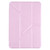 iPad mini 7 (2024) / mini 6 (2021) Silk Texture Horizontal Deformation Flip Tablet Leather Case with Holder - Pink
