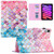 iPad mini 7 (2024) / mini 6 (2021) Silk Texture Horizontal Flip Tablet Leather Case with Holder & Card Slot & Sleep / Wake-up Function - Colorful Scales