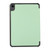 iPad mini 7 (2024) / mini 6 (2021) Skin Texture TPU Leather Tablet Case with 3-folding Holder - Mint Green