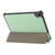 iPad mini 7 (2024) / mini 6 (2021) Skin Texture TPU Leather Tablet Case with 3-folding Holder - Mint Green