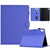 iPad mini 7 (2024) / mini 6 (2021) Solid Color Fiber Texture Smart Tablet Leather Case - Purple
