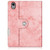 iPad mini 7 (2024) / mini 6 (2021) Solid Color Voltage Horizontal Flip PU Leather Tablet Case with Rotating Holder & Pen Slot & Sleep / Wake-up Function - Pink