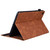 iPad mini 7 (2024) / mini 6 (2021) Splicing Shockproof Leather Tablet Case - Brown