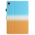 iPad mini 7 (2024) / mini 6 (2021) Stitching Gradient Leather Tablet Case - Blue Orange