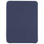 iPad mini 7 (2024) / mini 6 (2021) TPU Transparent Back Cover Horizontal Flip Leather Tablet Case with Three-folding Holder & Pen Slot - Navy Blue