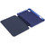 iPad mini 7 (2024) / mini 6 (2021) TPU Transparent Back Cover Horizontal Flip Leather Tablet Case with Three-folding Holder & Pen Slot - Navy Blue