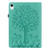 iPad mini 7 (2024) / mini 6 (2021) Tree & Deer Pattern Pressed Printing Leather Tablet Case - Green iPad mini 7 (2024) / mini 6 (2021) Tree & Deer Pattern Pressed Printing Leather Tablet Case - Green