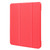 iPad mini 7 (2024) / mini 6 (2021) Tri-Fold Holder Leather Smart Tablet Case - Red