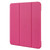 iPad mini 7 (2024) / mini 6 (2021) Tri-Fold Holder Leather Smart Tablet Case - Rose Red