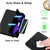 iPad mini 7 (2024) / mini 6 (2021) Tri-fold Magnetic Rotating Smart Leather Tablet Case - Black